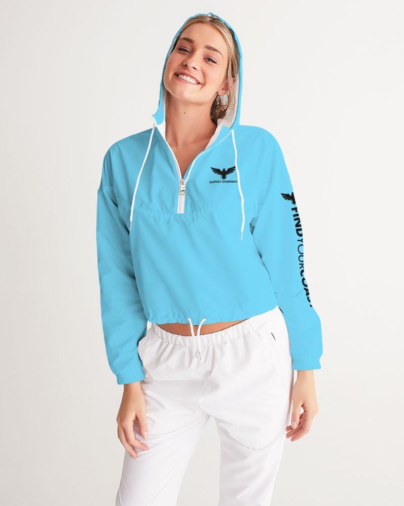 Water Resistant Cropped Windbreaker